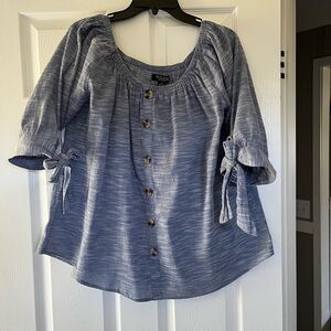 Scoop-Neck Blouse 1X